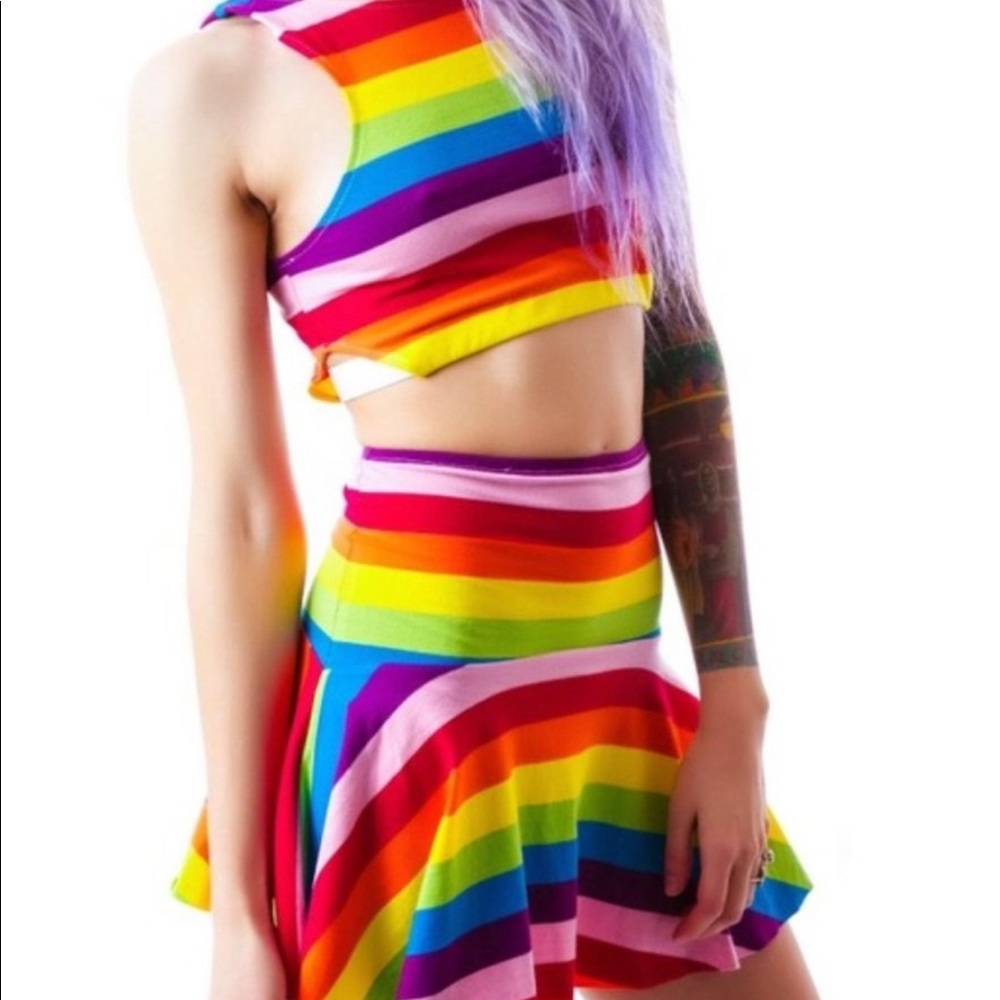 UNIF rainbow skirt